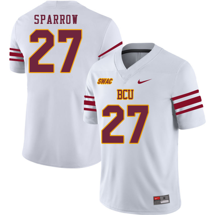 Men-Youth #27 Stephen Sparrow Bethune-Cookman Wildcats 2023 College Football Jerseys Stitched Sale-W